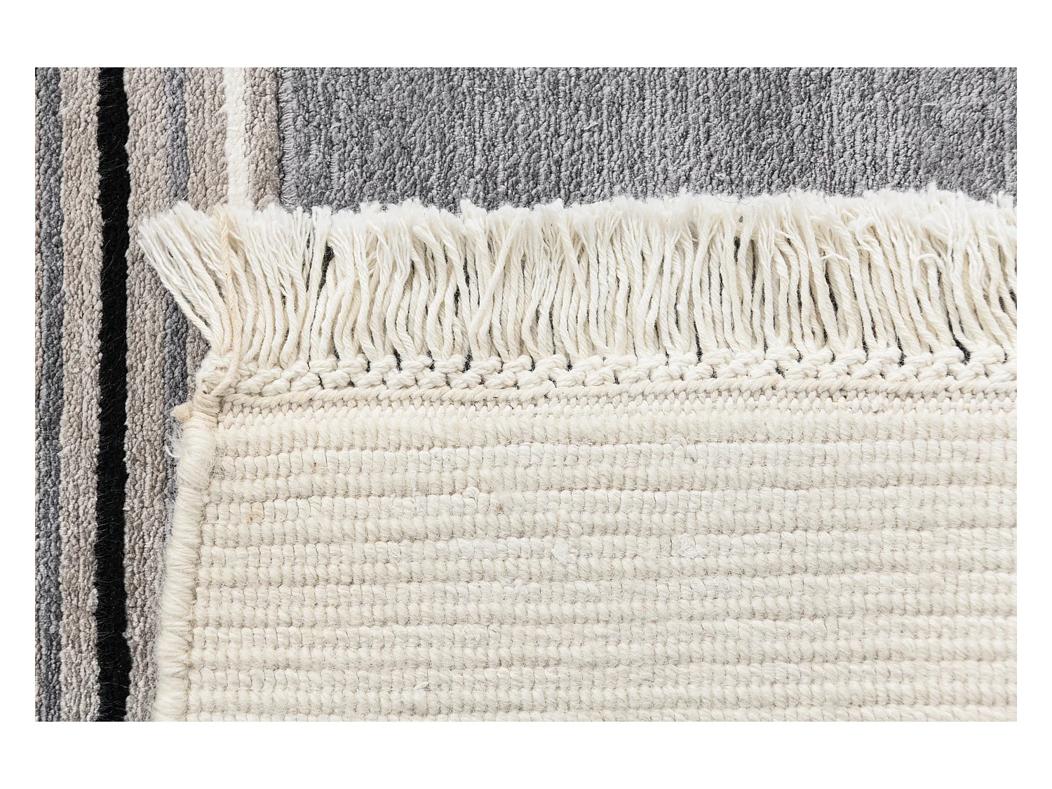 Läufer-Wollteppich 79x201 Beige Darya