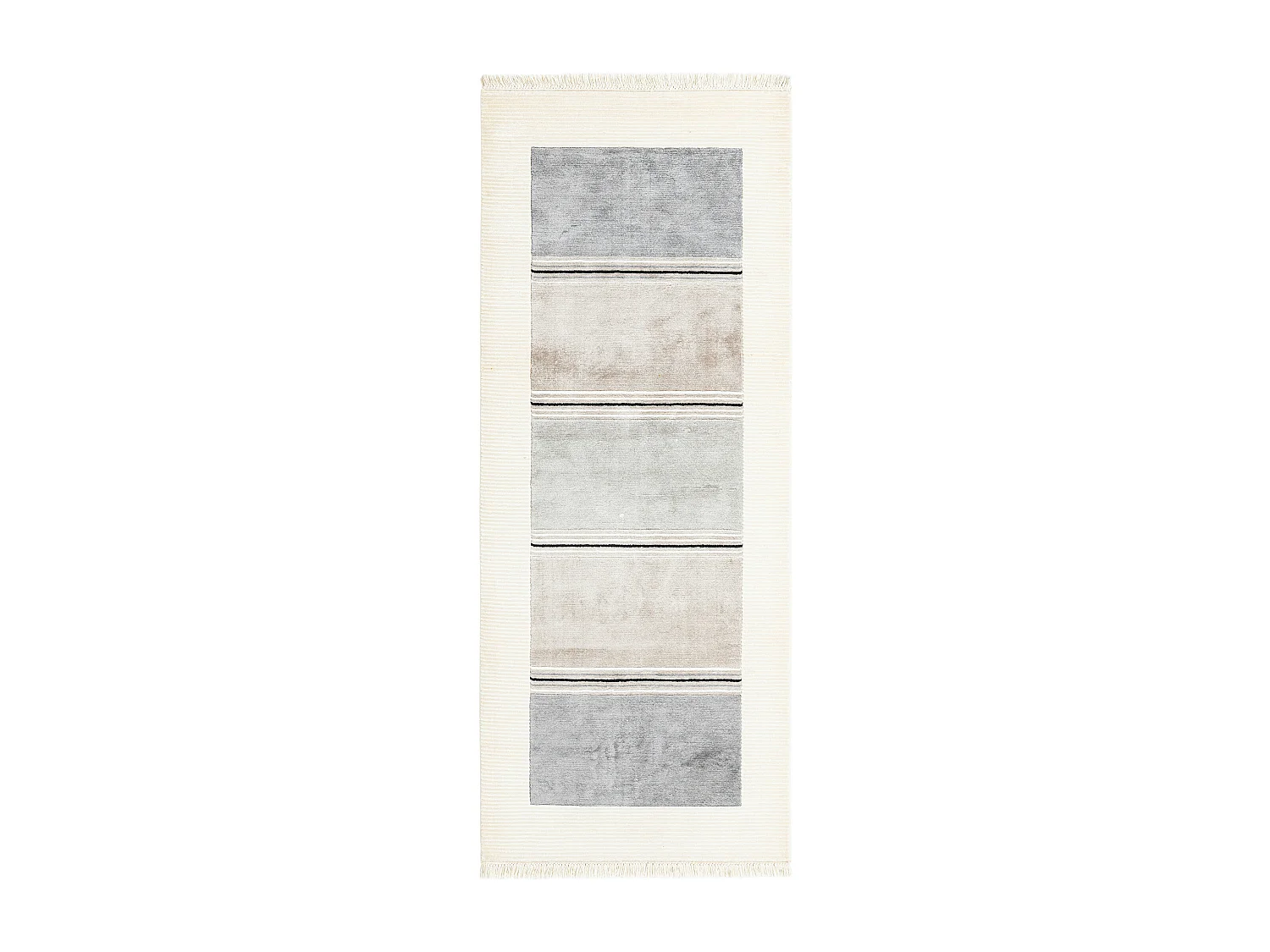Tapis de couloir en laine 79x201 beige Darya