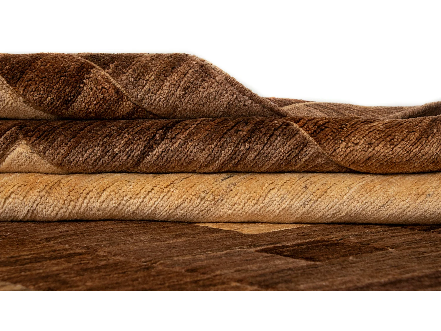 Tapis de laine 154x193 brun Juma