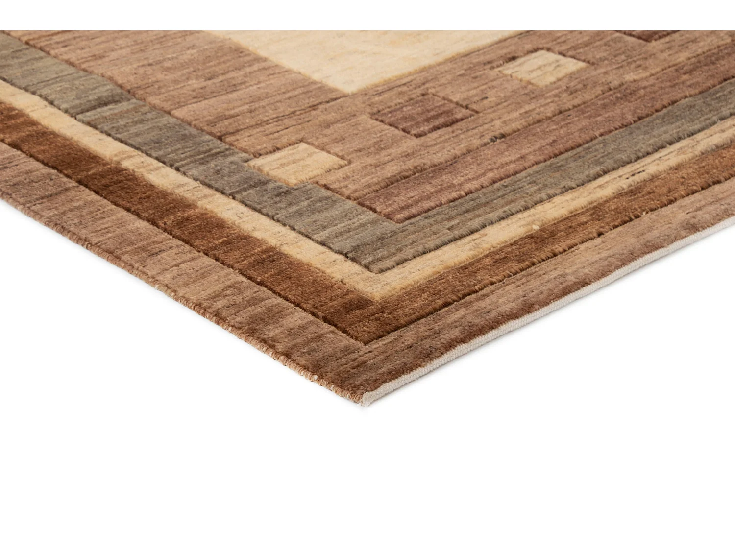 Tapis de laine 154x193 brun Juma