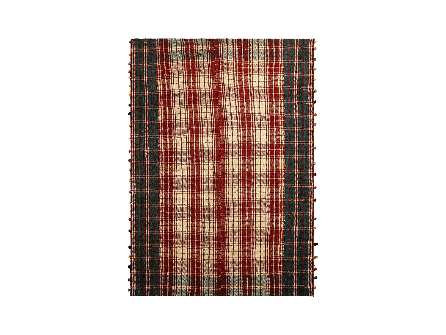 Tapis de laine 141x196 rose Jajim