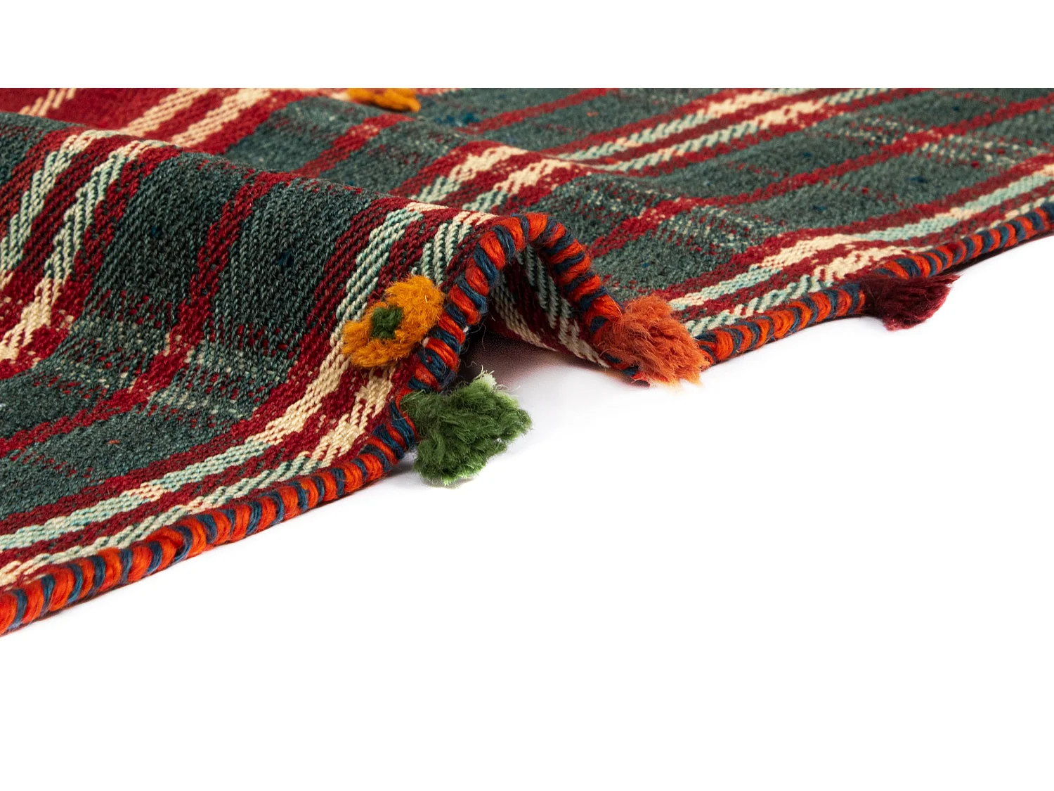 Tapis de laine 141x196 rose Jajim