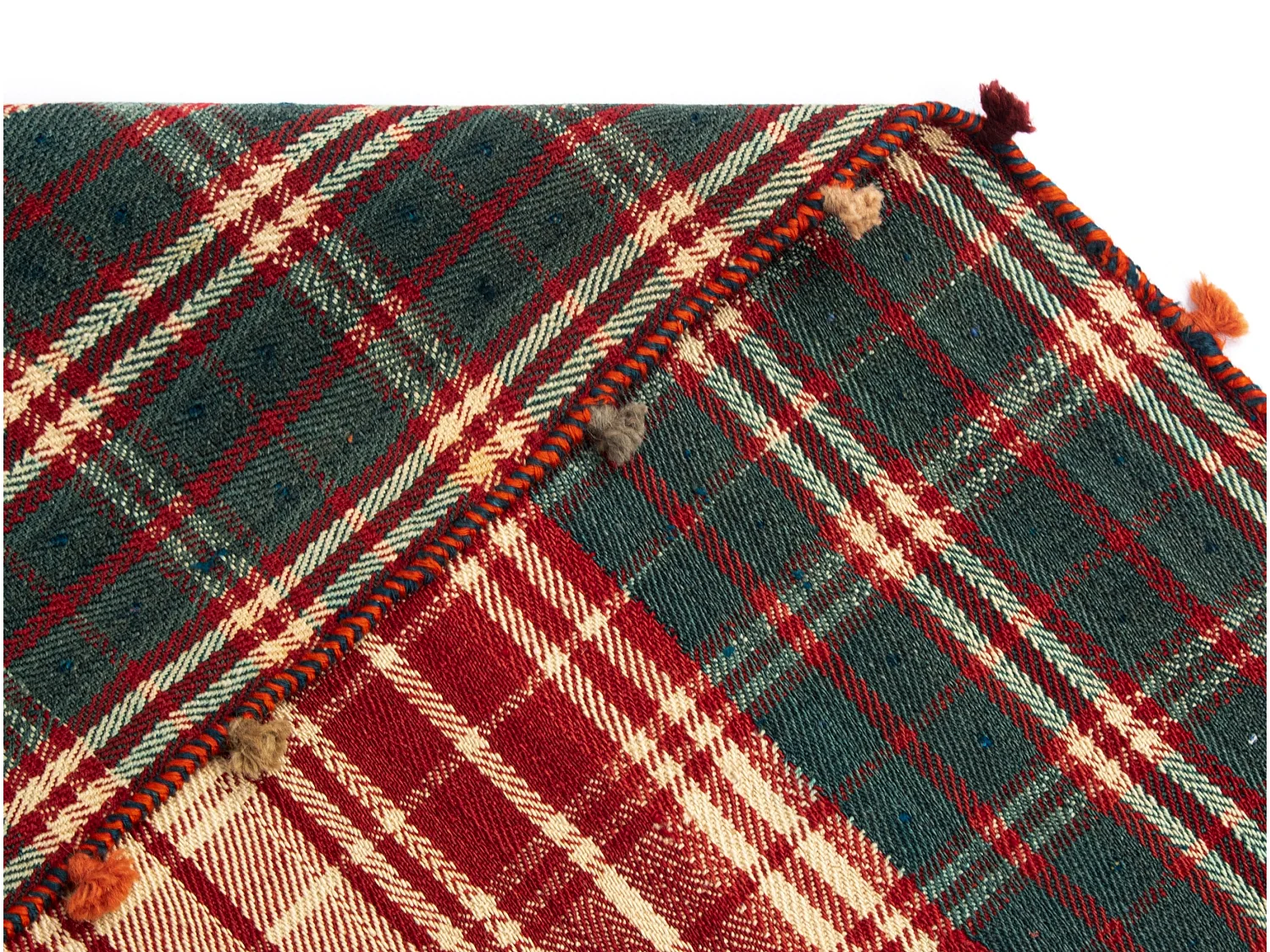 Tapis de laine 141x196 rose Jajim