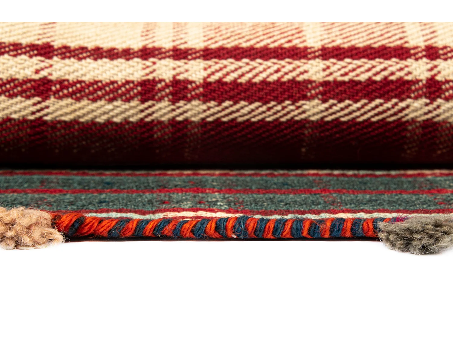 Tapis de laine 141x196 rose Jajim