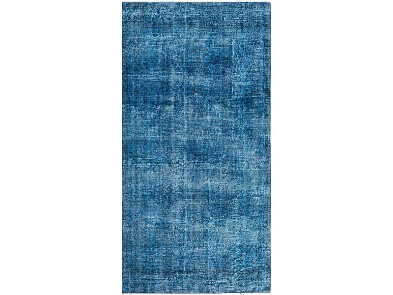 Wollteppich 132x262 Blau Ultra Vintage