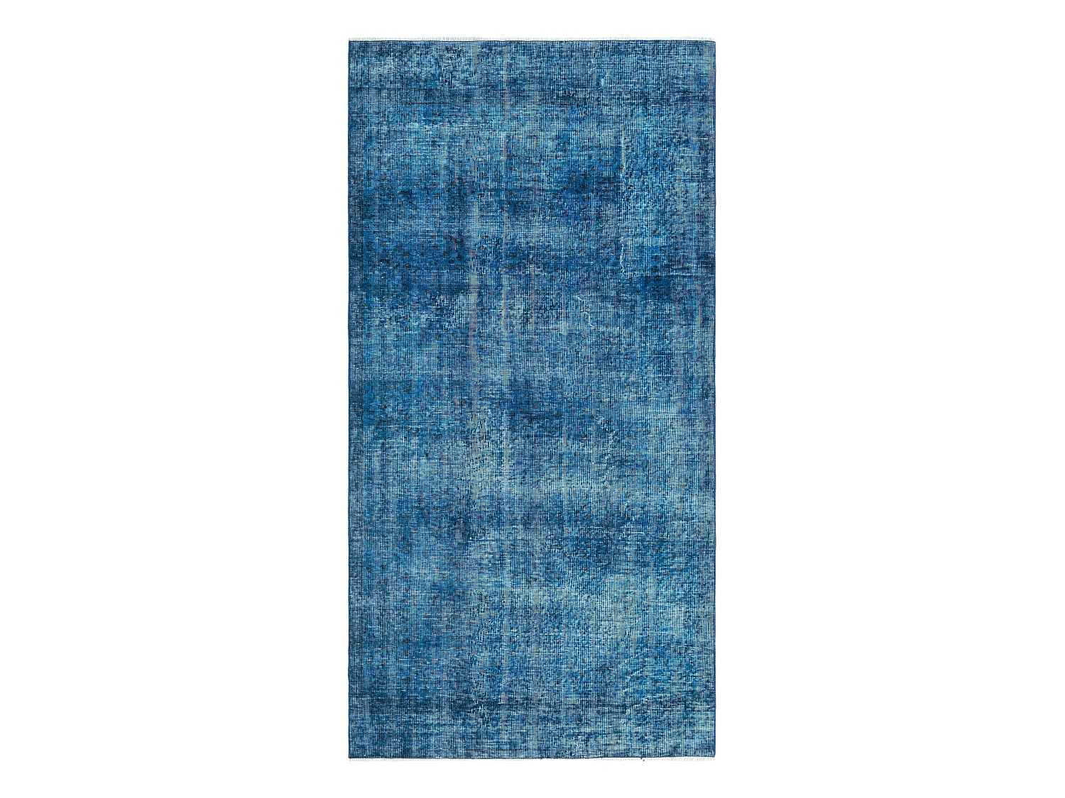 Tapis de laine 132x262 Bleu Ultra Vintage