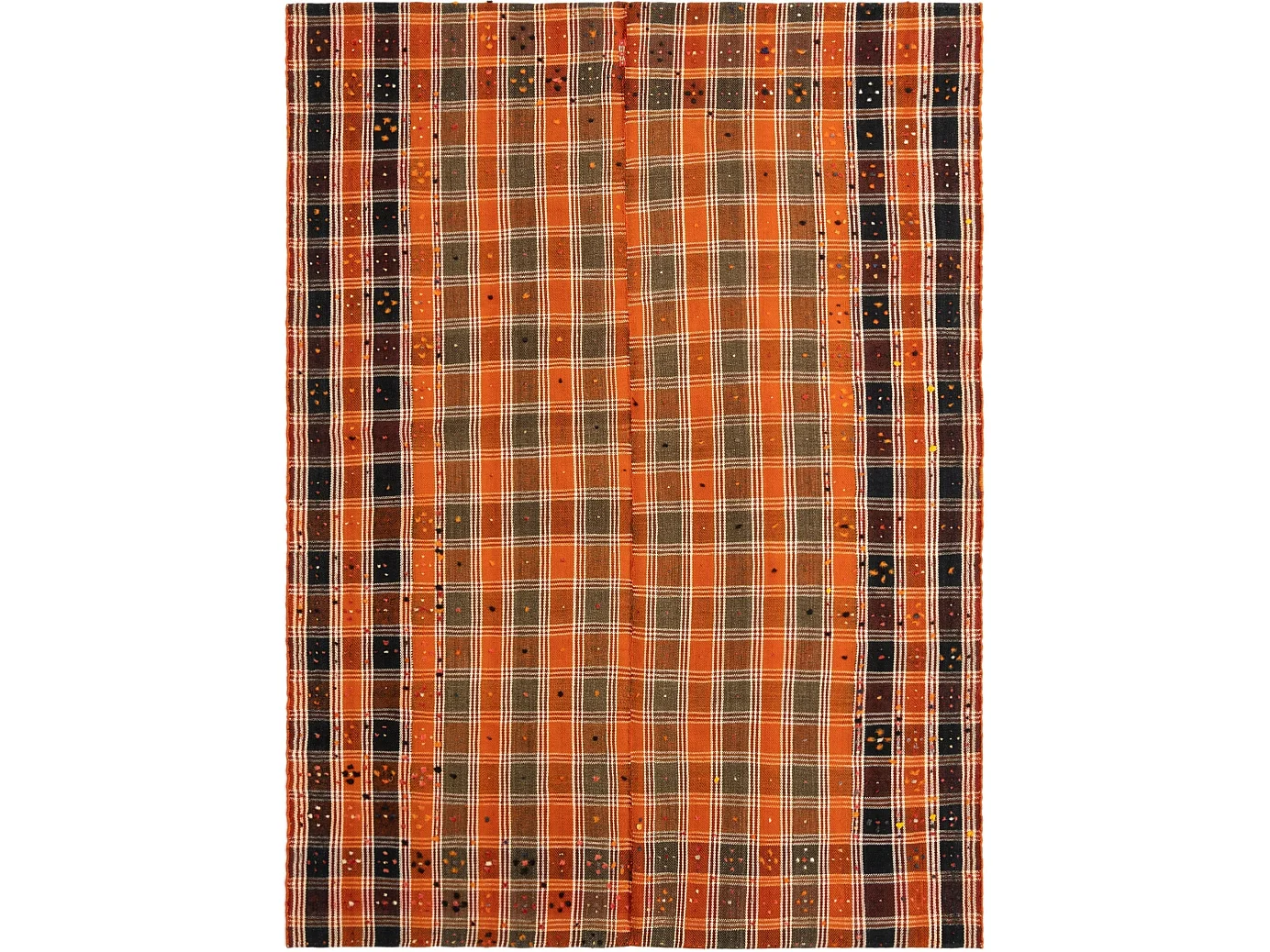 Wollteppich 158x220 Orange Jajim