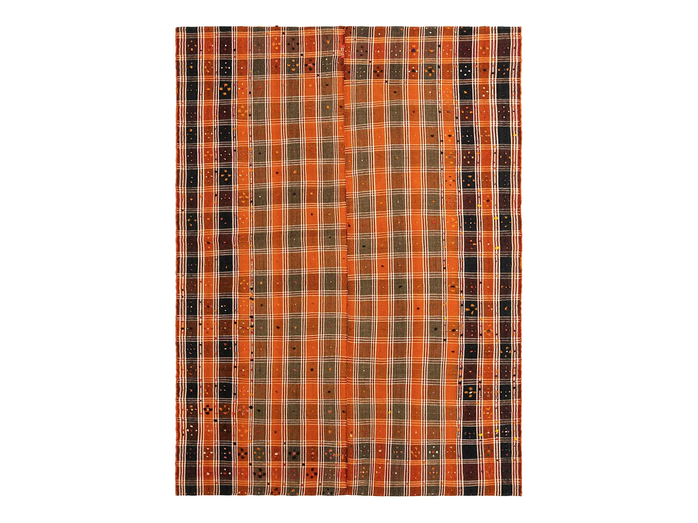 Tapis de laine 158x220 orange Jajim