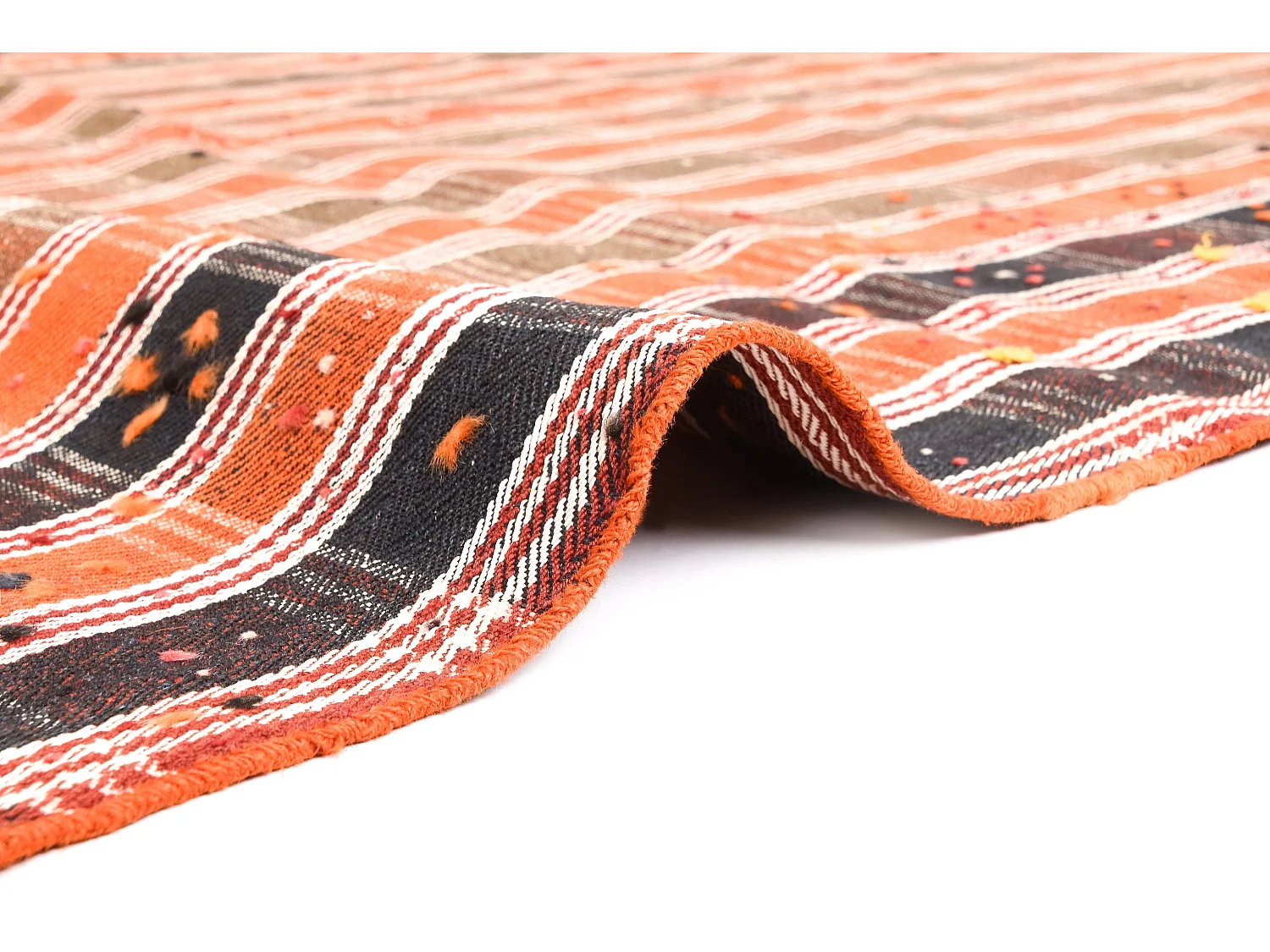 Wollteppich 158x220 Orange Jajim