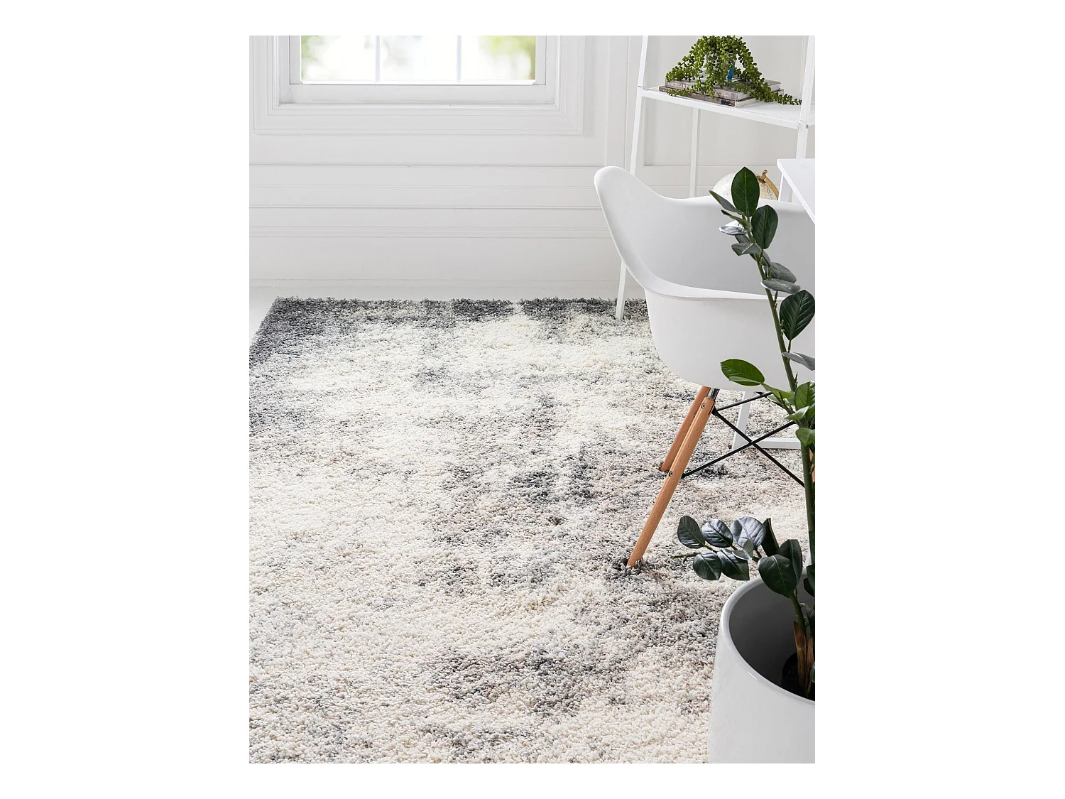 Tapis shaggy 275x365 beige - gris Lachen Haze