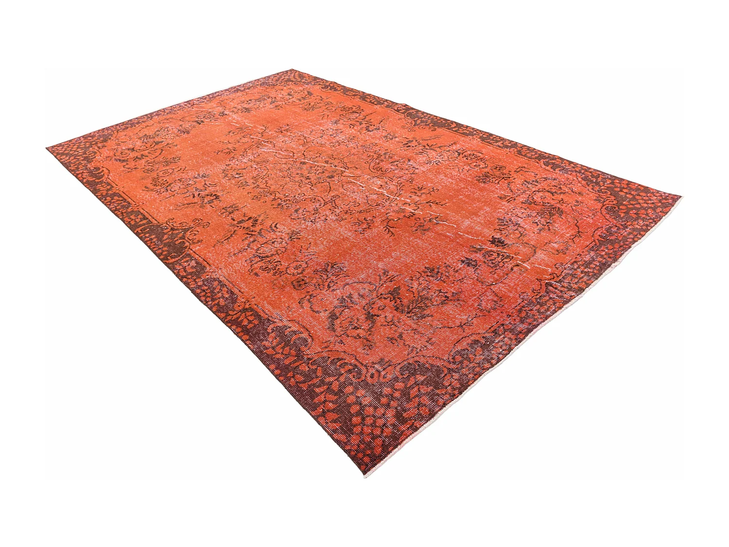 Tappeto in lana 193x302 rosso Ultra Vintage