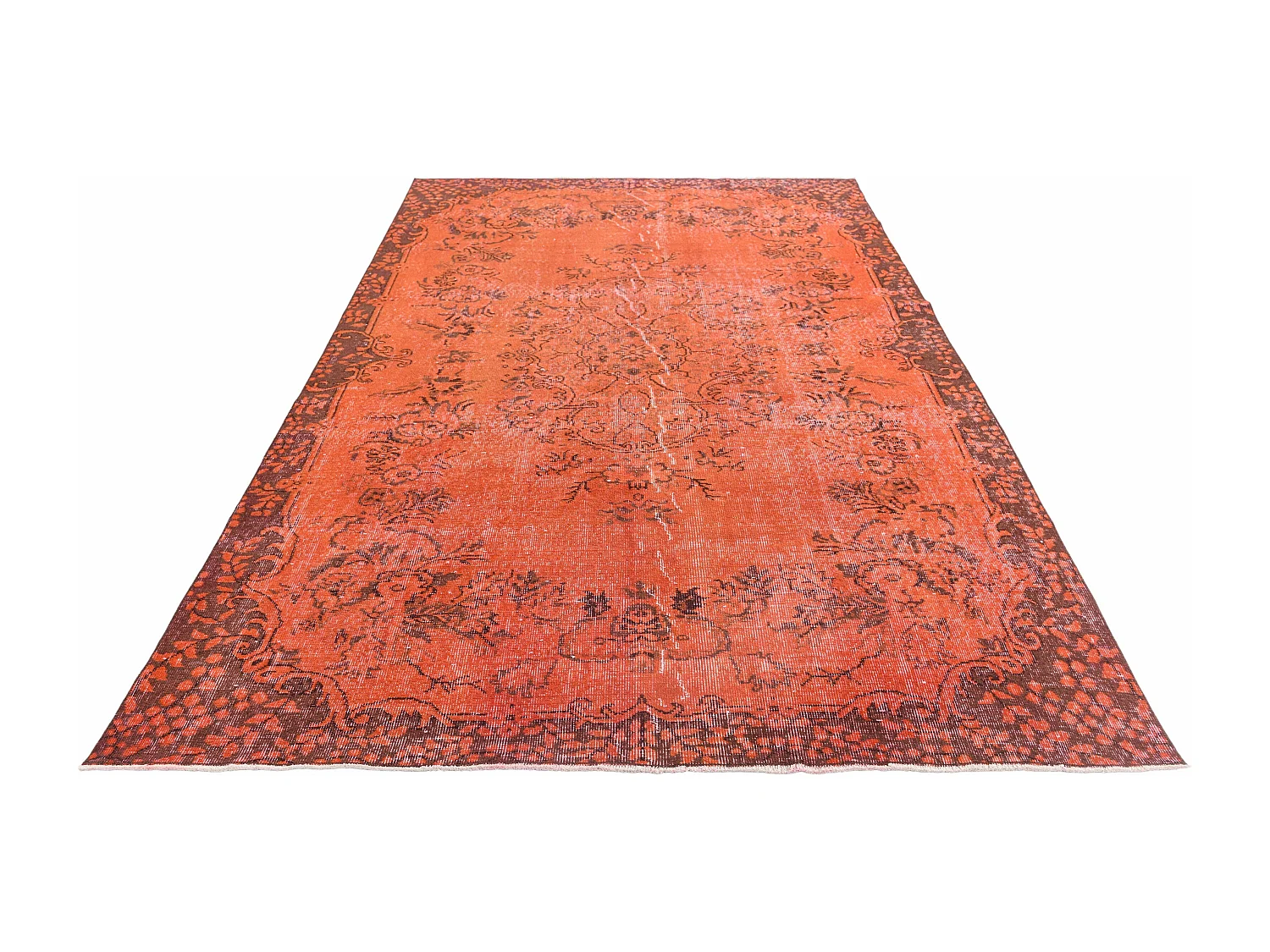 Tapis de laine 193x302 rouge Ultra Vintage