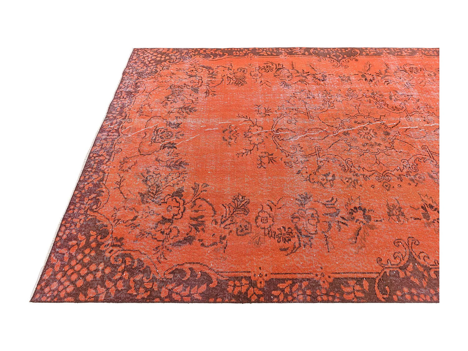 Tapis de laine 193x302 rouge Ultra Vintage