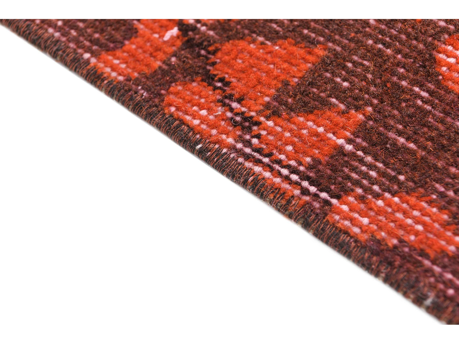 Tapis de laine 193x302 rouge Ultra Vintage