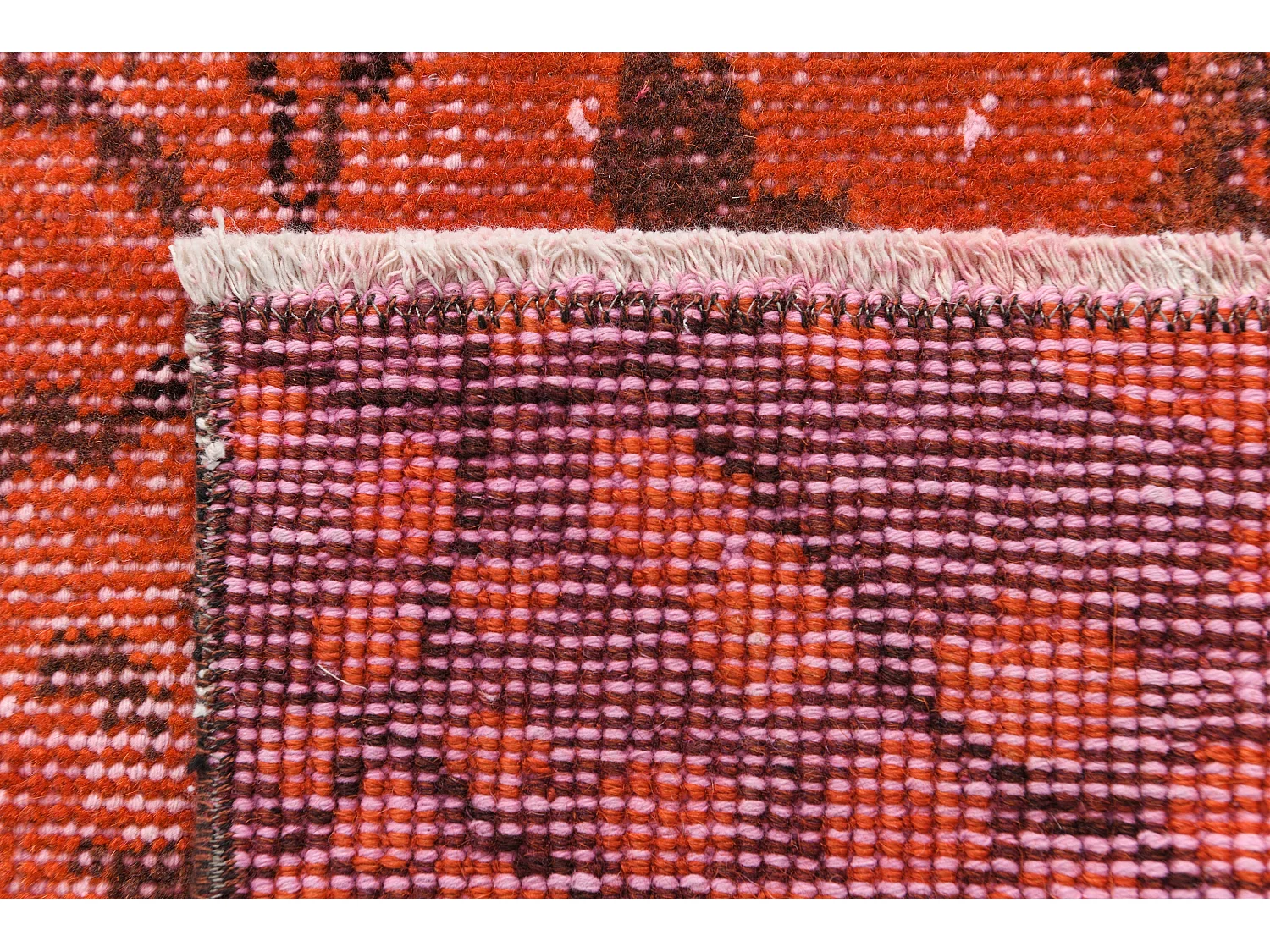 Tapis de laine 193x302 rouge Ultra Vintage