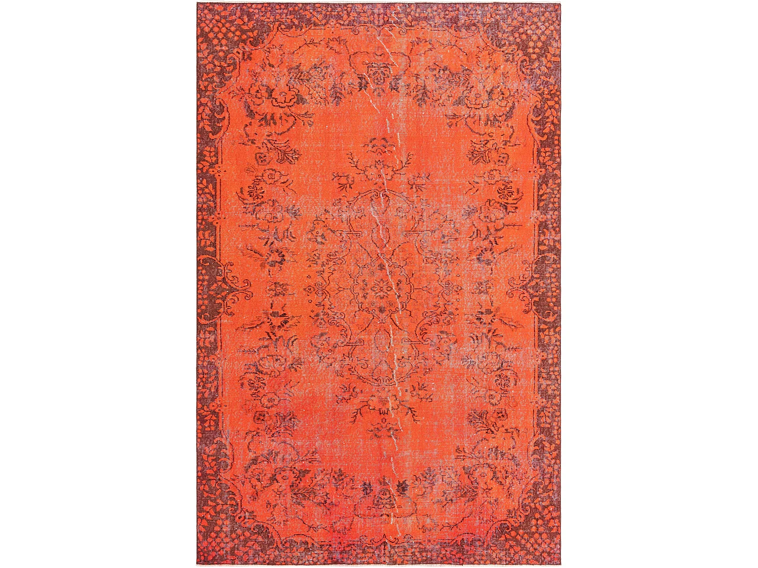 Tapis de laine 193x302 rouge Ultra Vintage