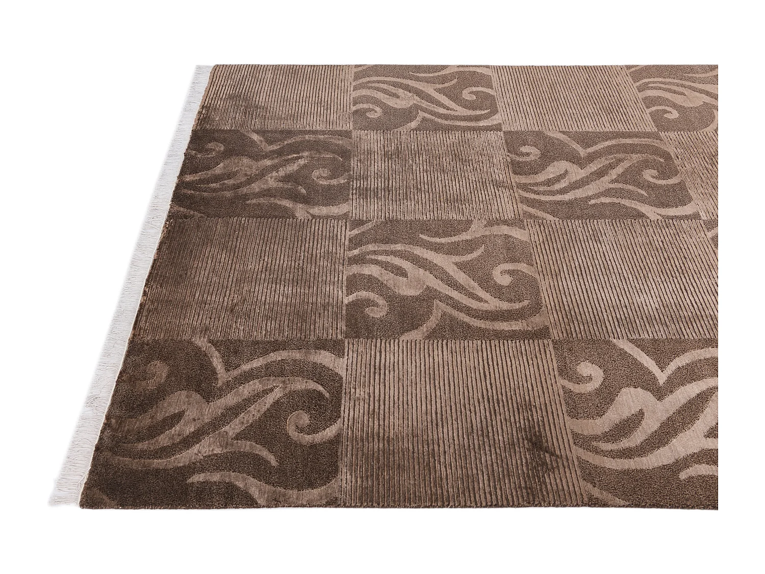 Tapis de laine 173x244 brun Darya