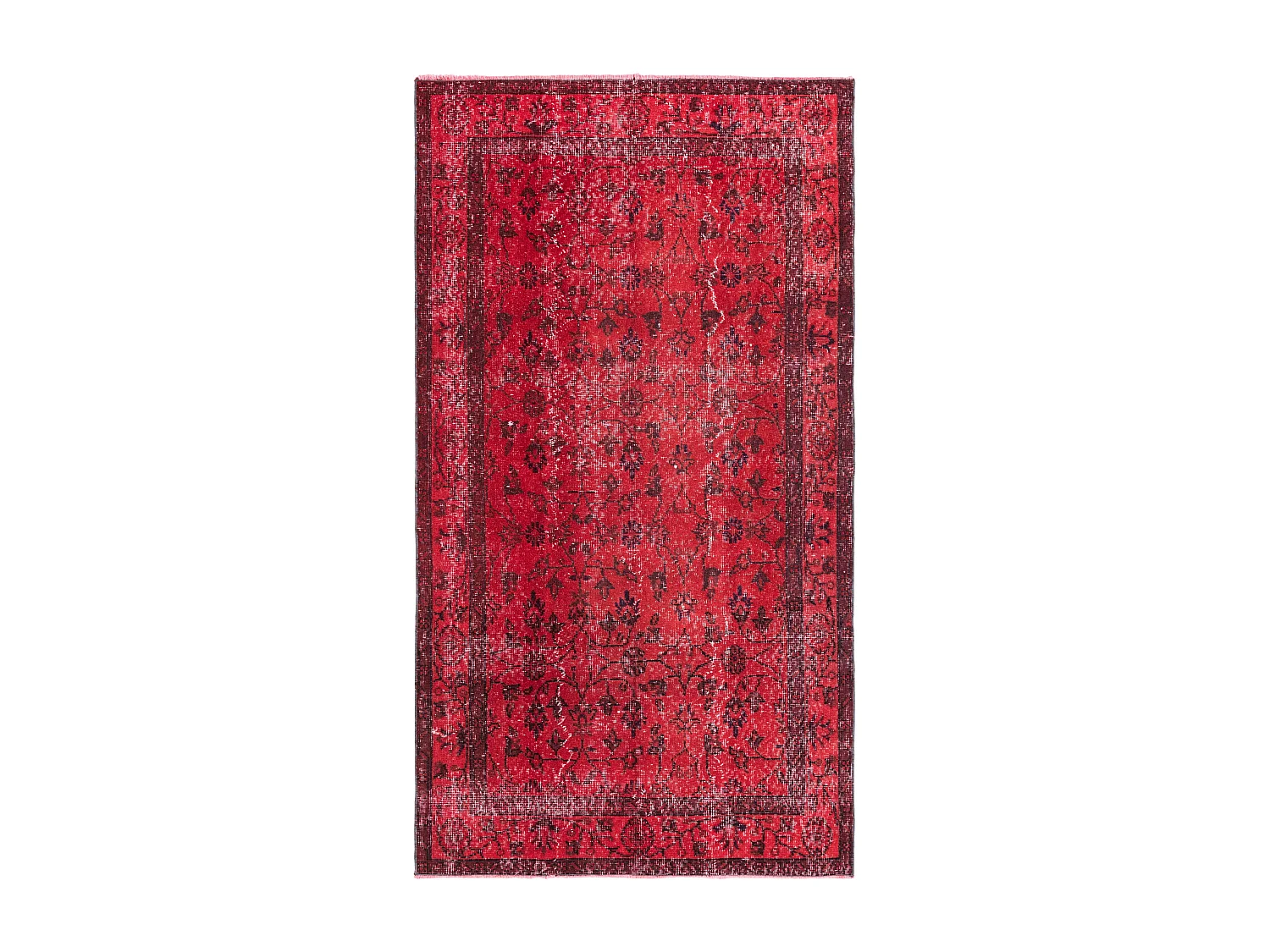 Tapis de laine 114x206 rouge Ultra Vintage