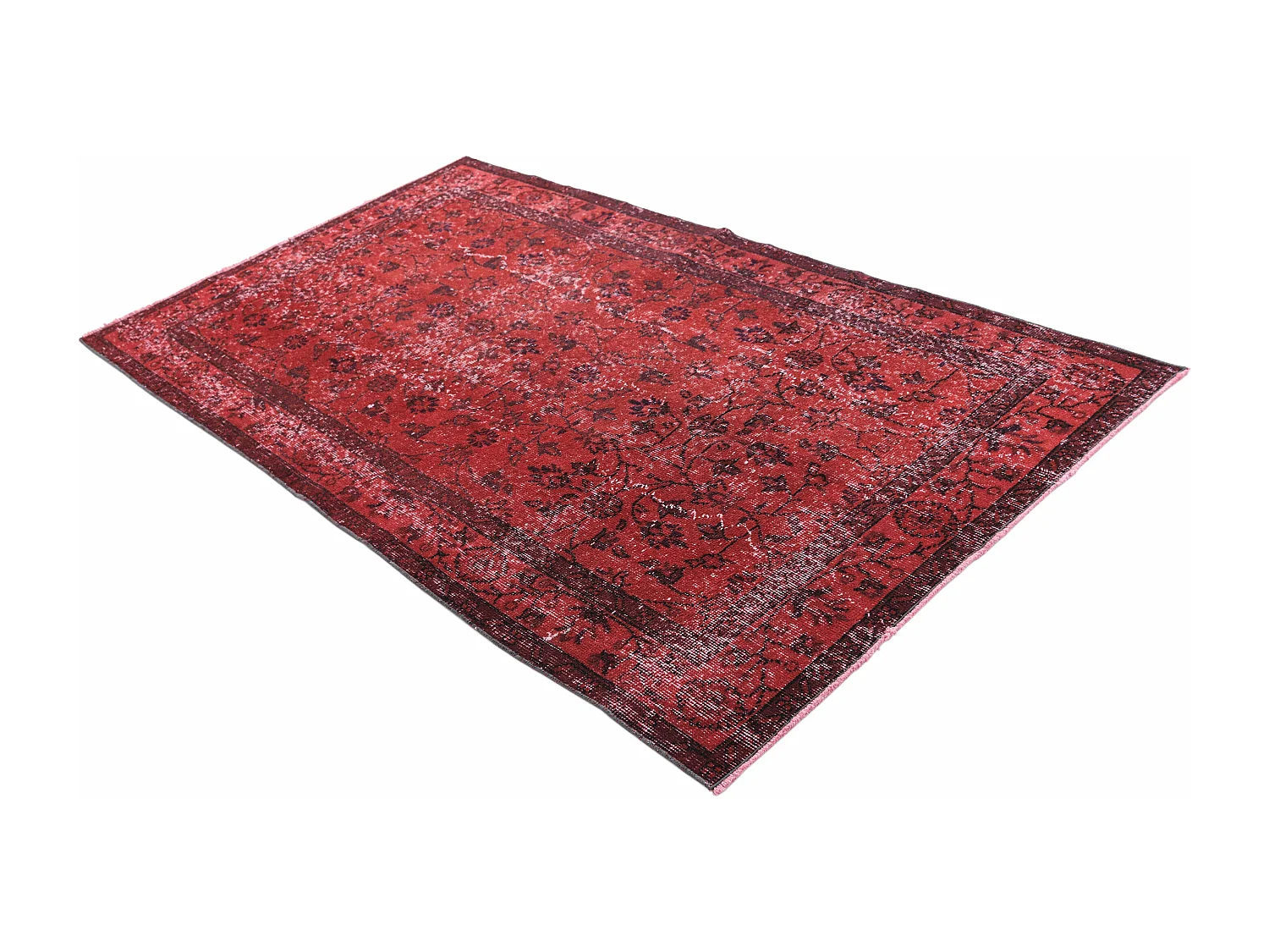 Tapis de laine 114x206 rouge Ultra Vintage