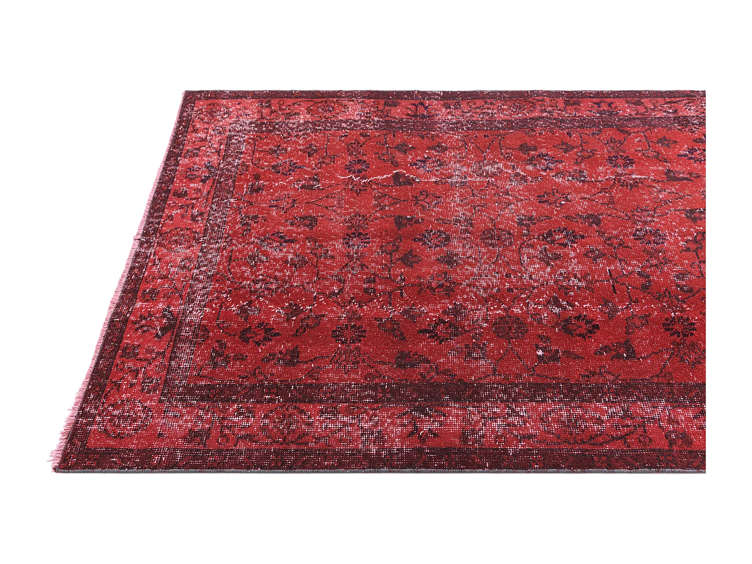 Tapis de laine 114x206 rouge Ultra Vintage