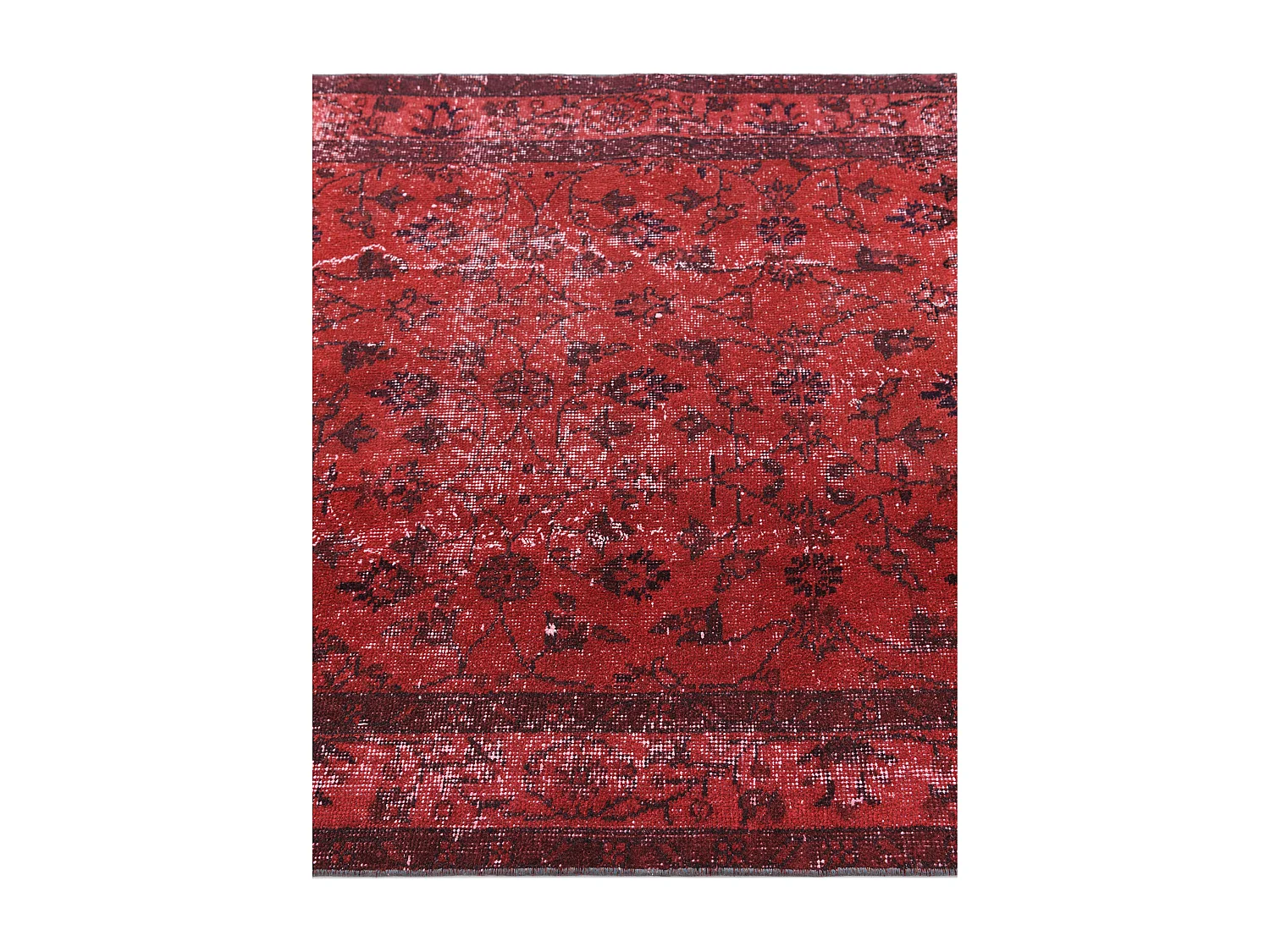 Tapis de laine 114x206 rouge Ultra Vintage