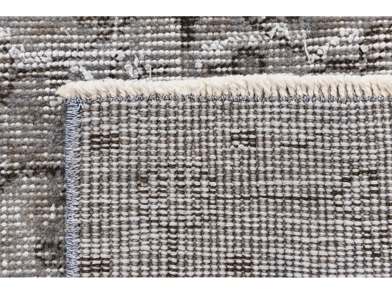 Tapis de laine 127x231 gris Ultra Vintage