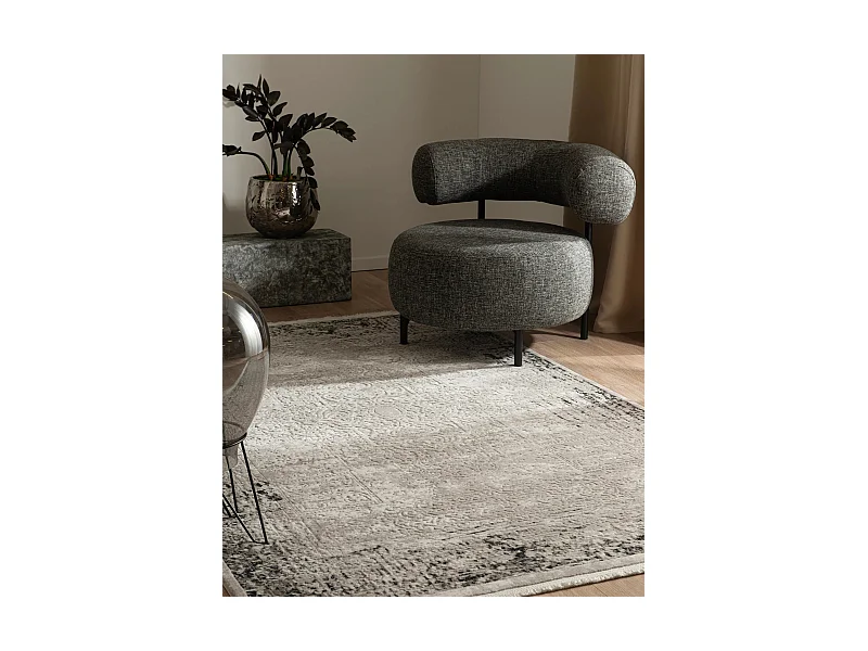 Teppich 275x365 Grau Davos Elegance