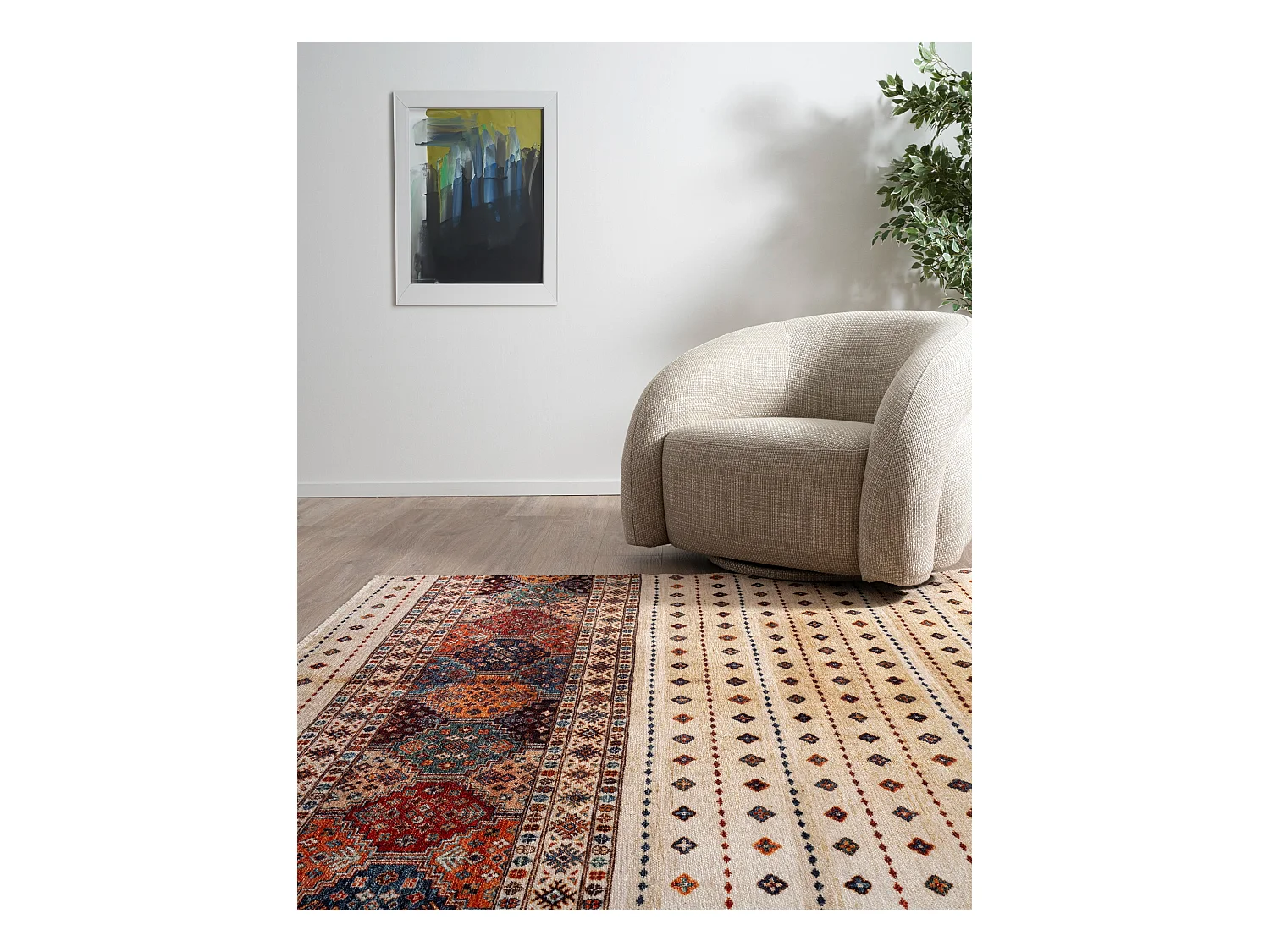 Tapis 120x185 multicolore Kriens Maori