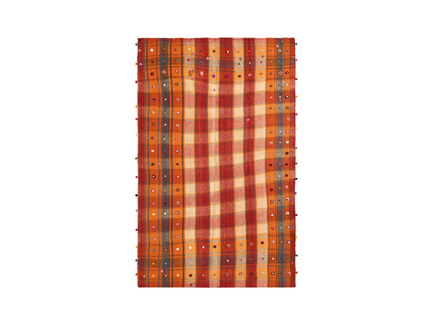 Tapis de laine 143x225 orange Jajim