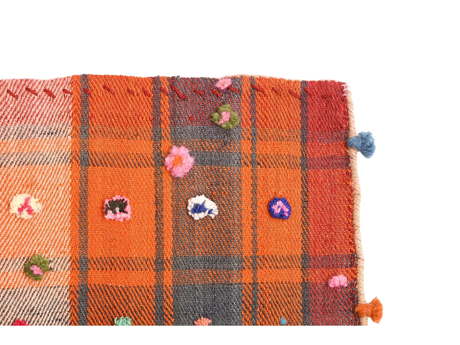 Tapis de laine 143x225 orange Jajim