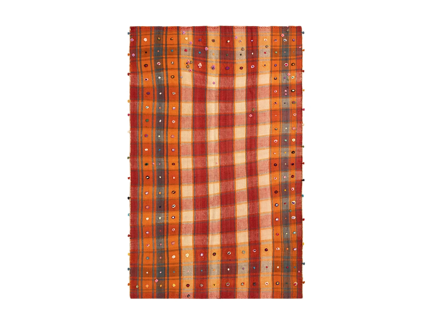 Tapis de laine 143x225 orange Jajim
