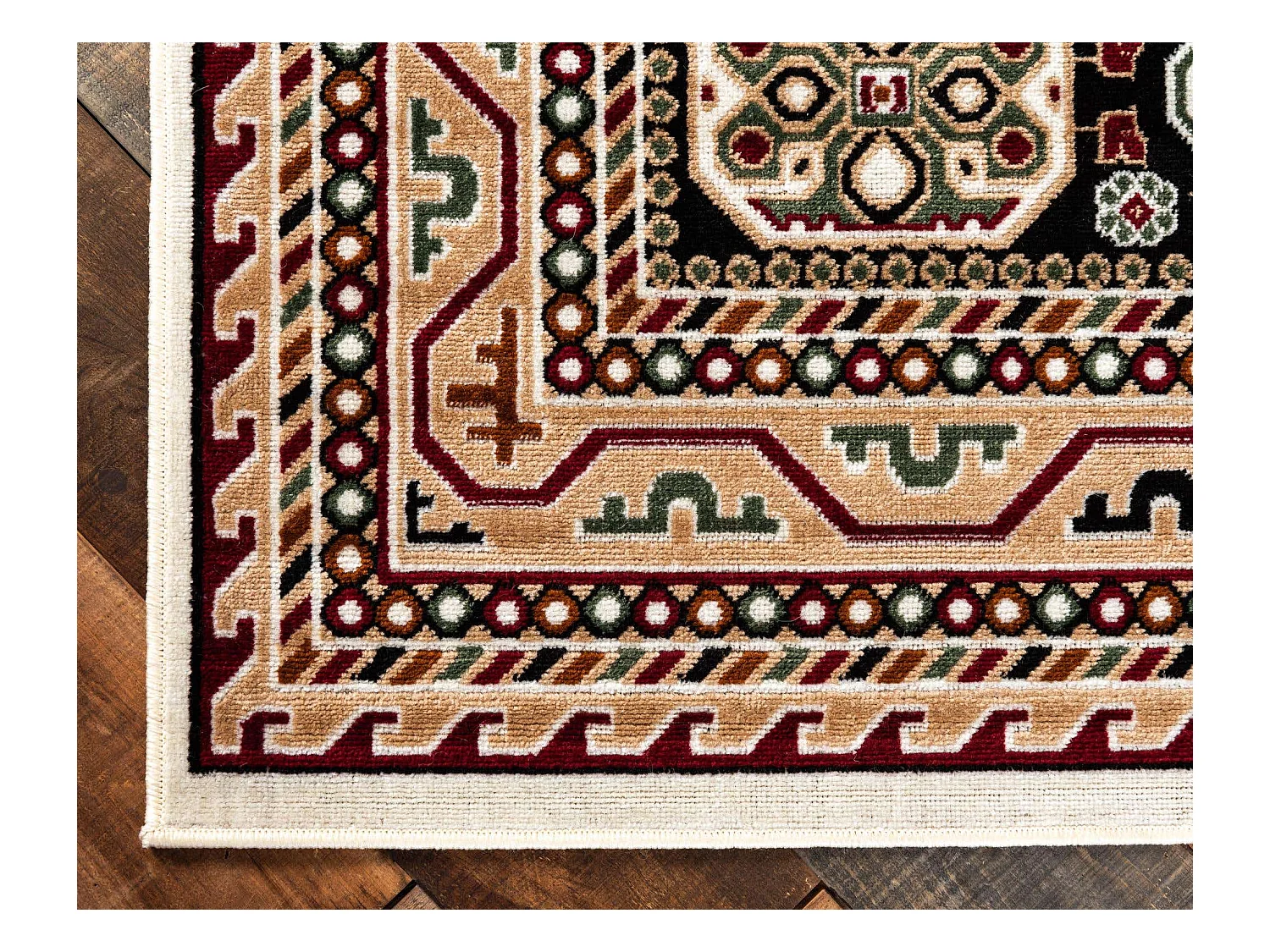 Tapis 89x361 noir Gharajeh