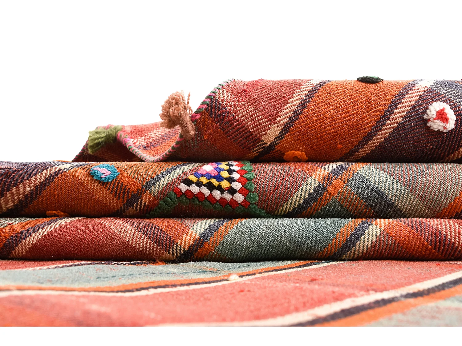 Wollteppich 162x250 Rot Jajim