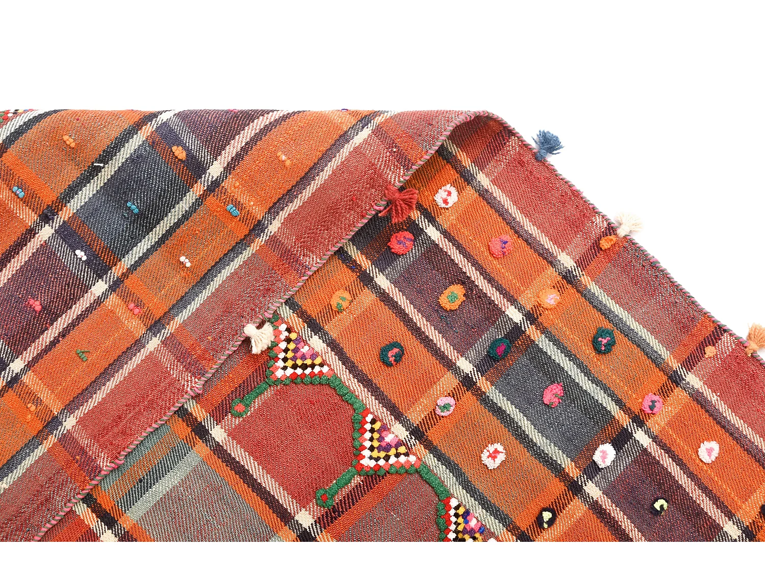 Tapis de laine 162x250 rouge Jajim