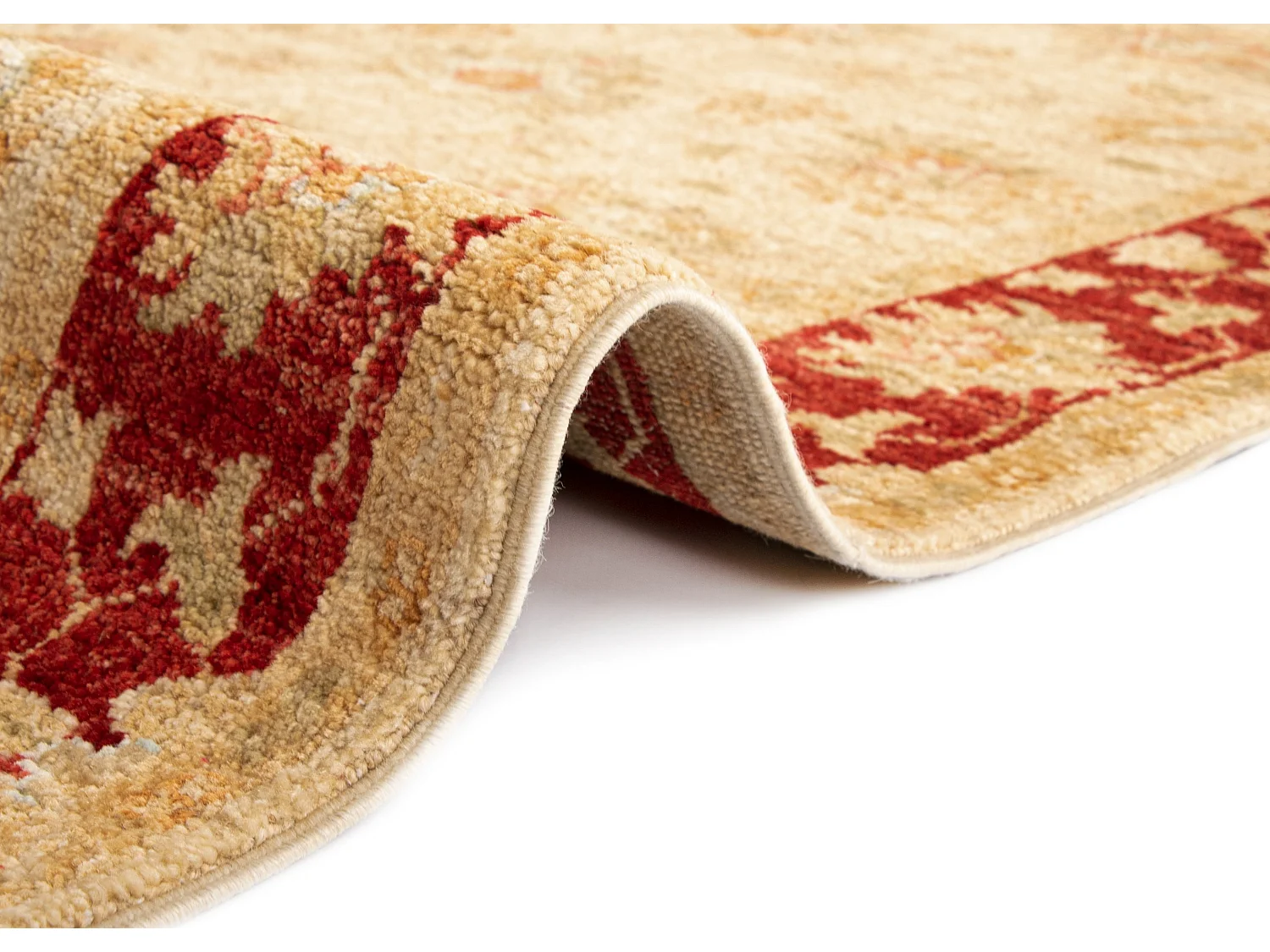 Tapis de couloir en laine 78x483 beige Kaizar