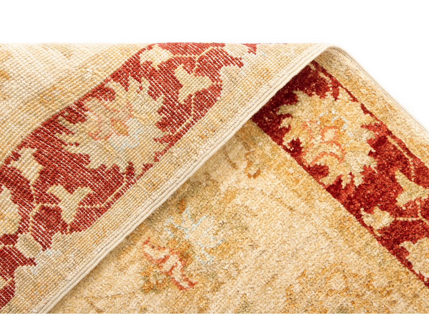 Tapis de couloir en laine 78x483 beige Kaizar