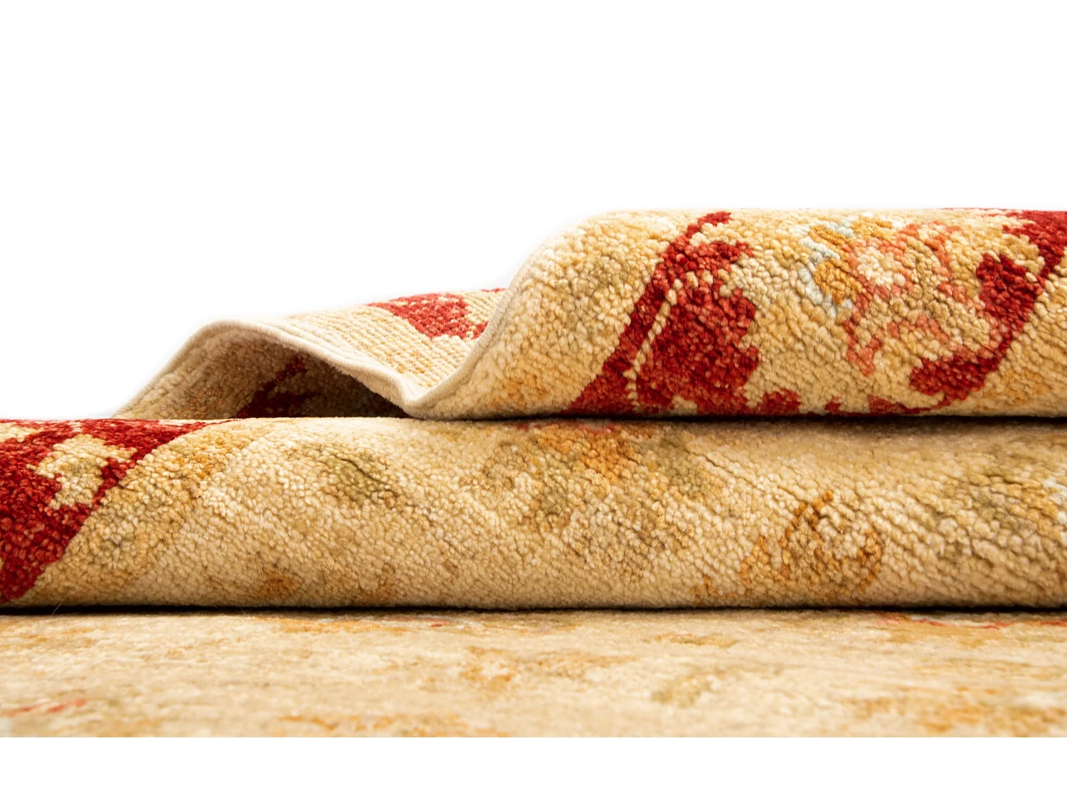 Tapis de couloir en laine 78x483 beige Kaizar