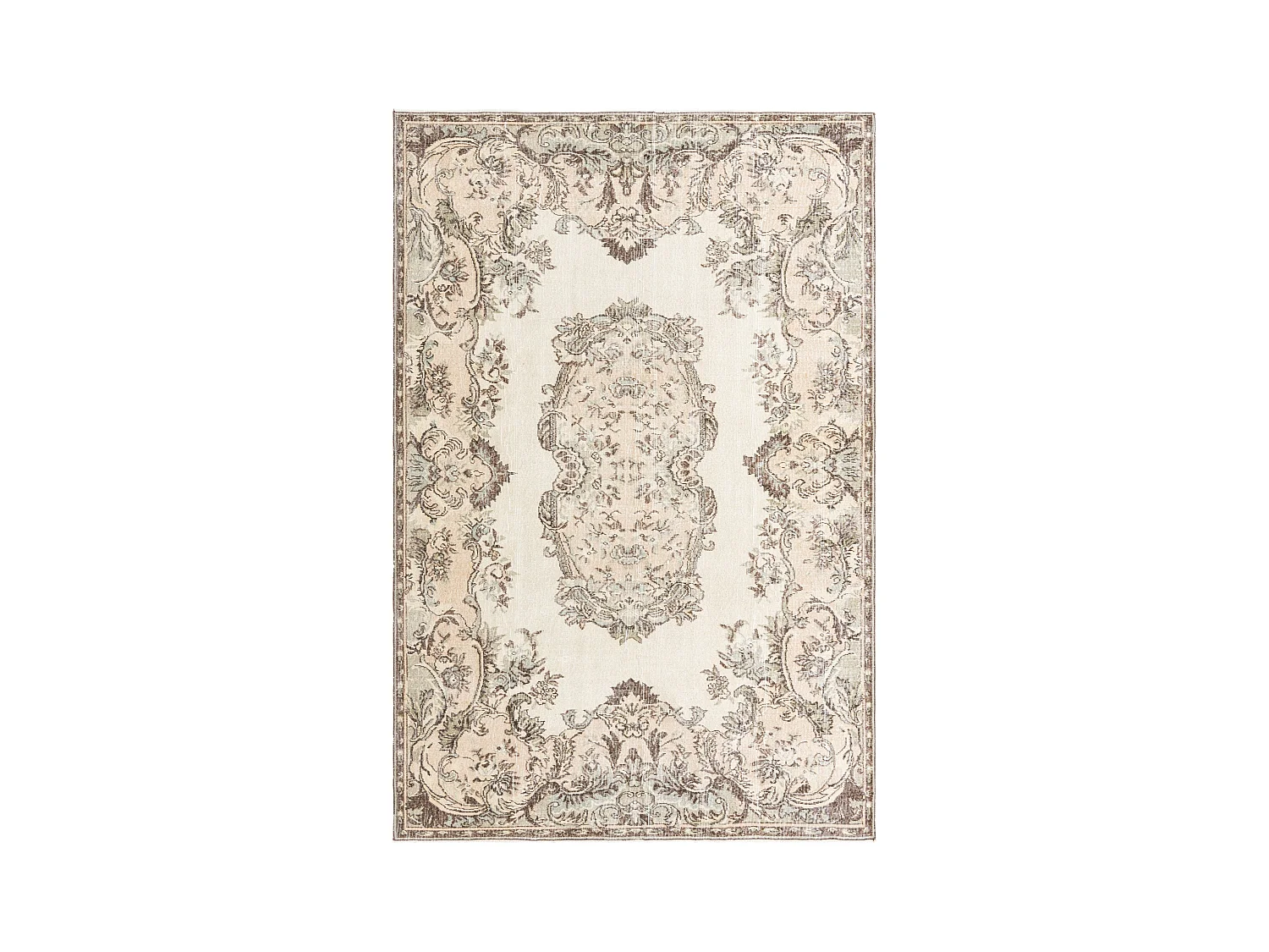 Tapis de laine 193x292 beige Ultra Vintage