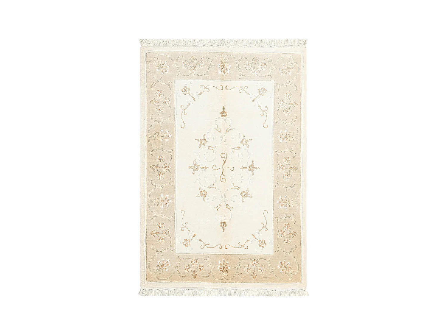 Tapis de laine 122x180 beige Darya