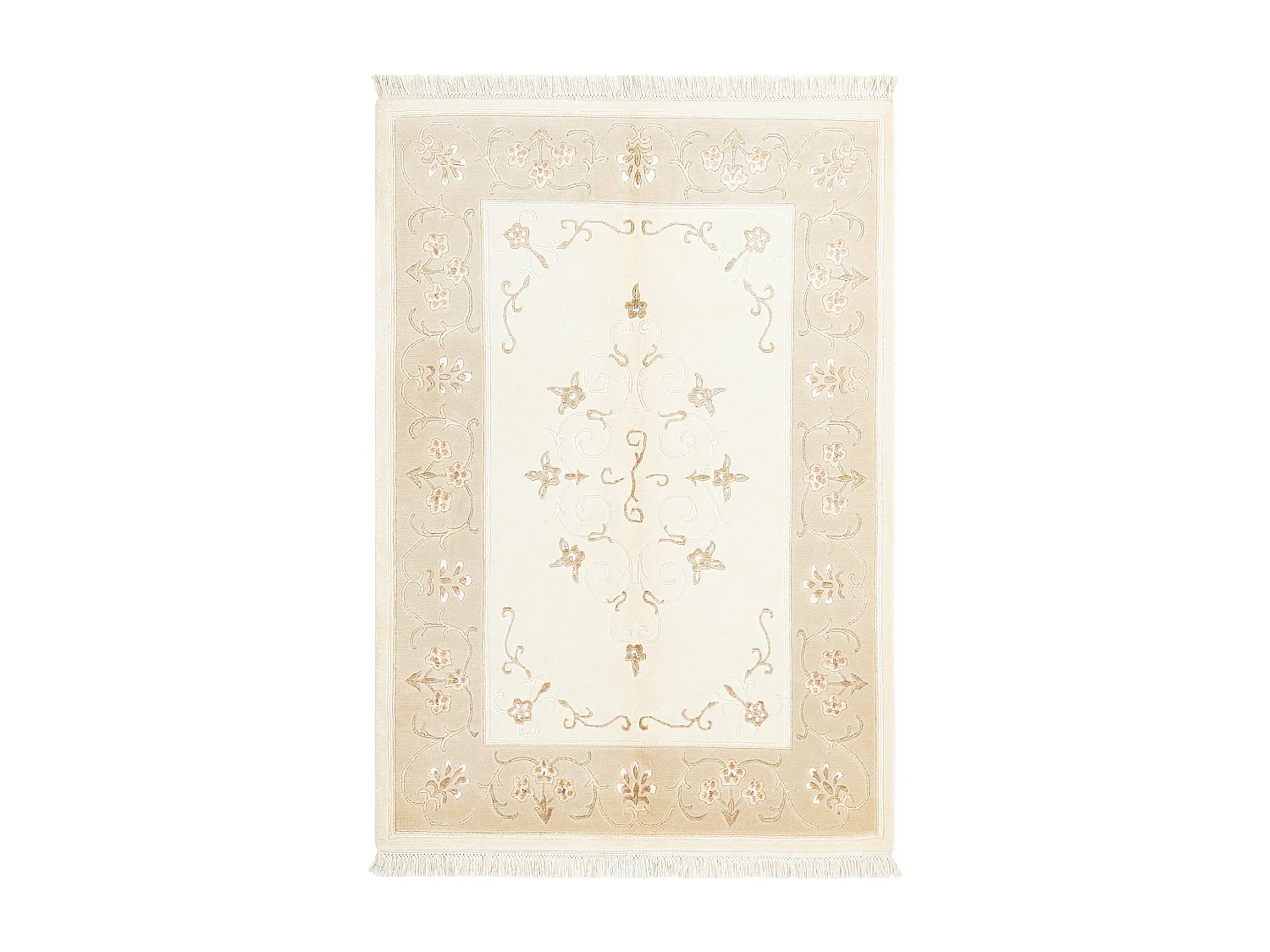 Tapis de laine 122x180 beige Darya