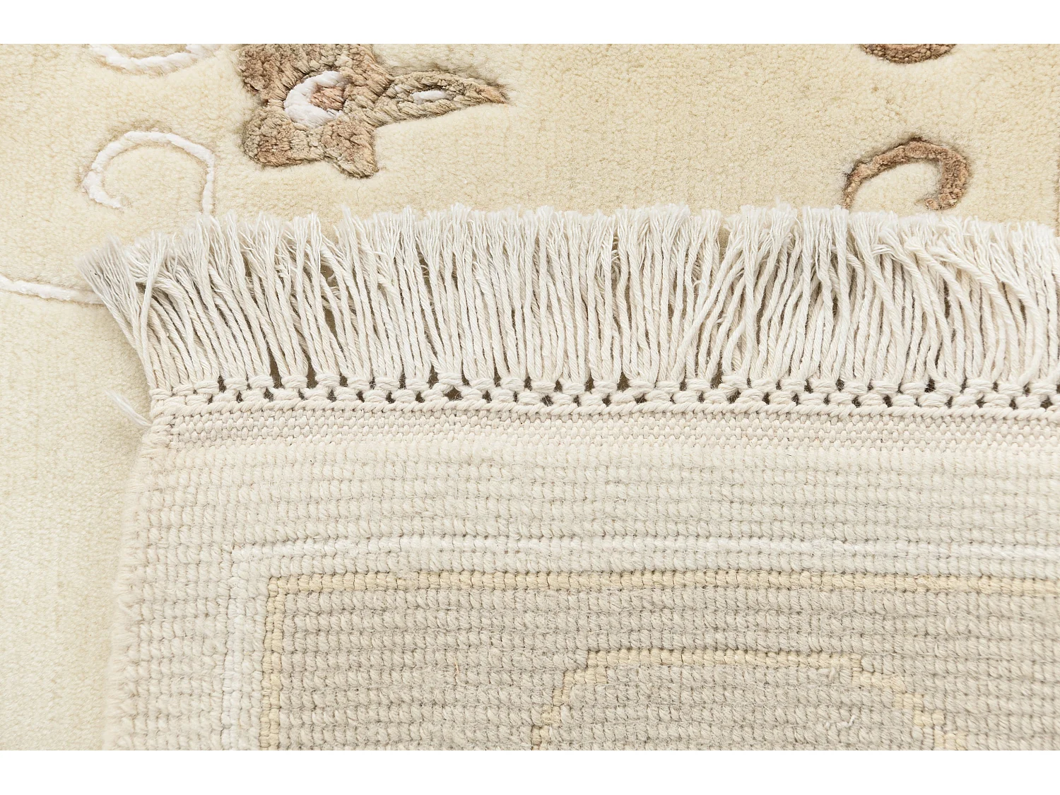 Tapis de laine 122x180 beige Darya