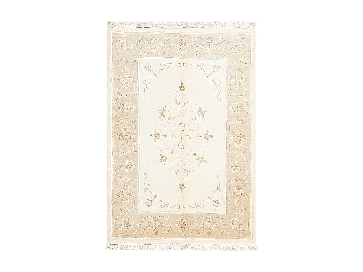 Tapis de laine 122x180 beige Darya