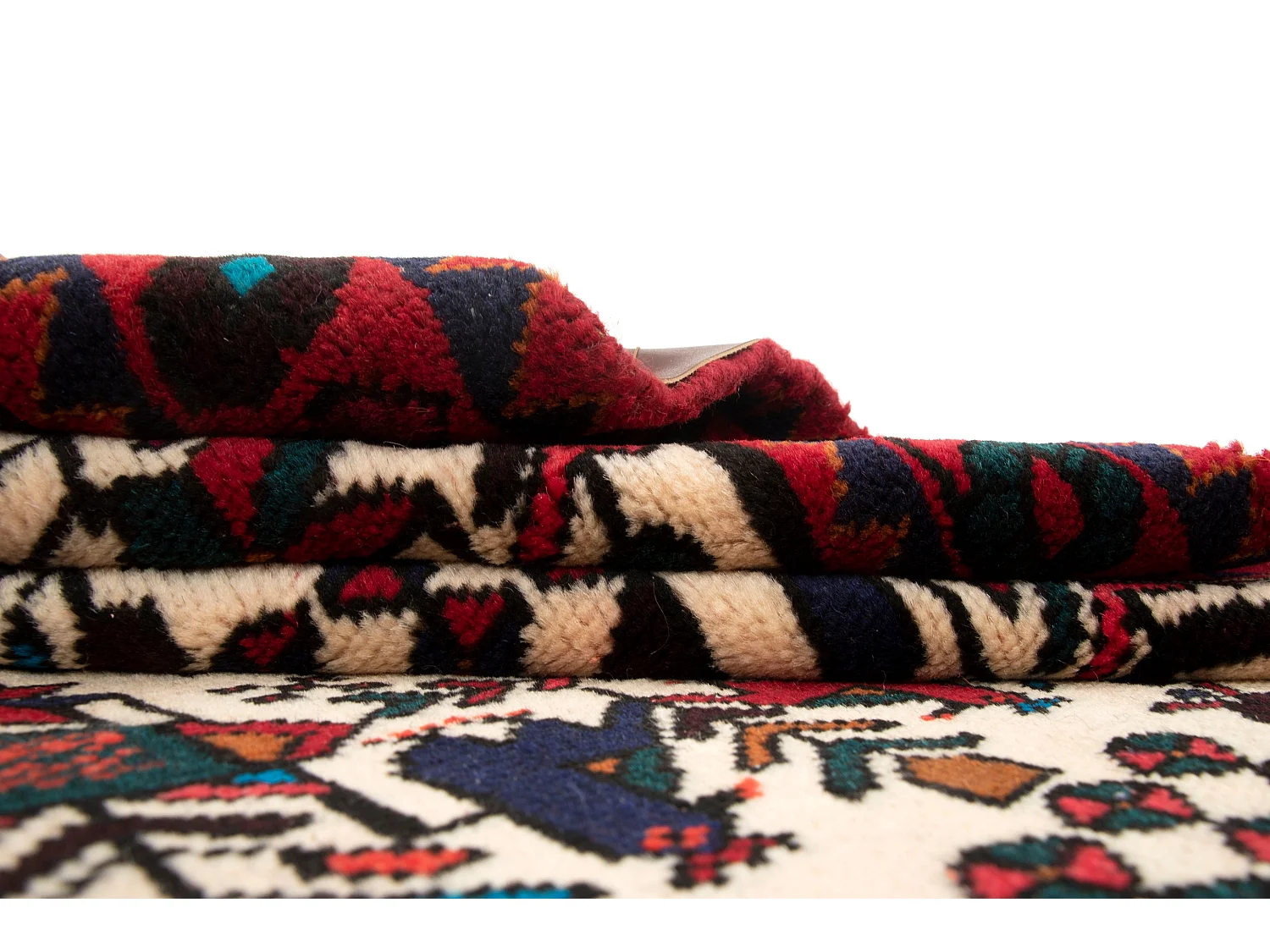 Tappeto in lana 103x151 bianco crema Afshar