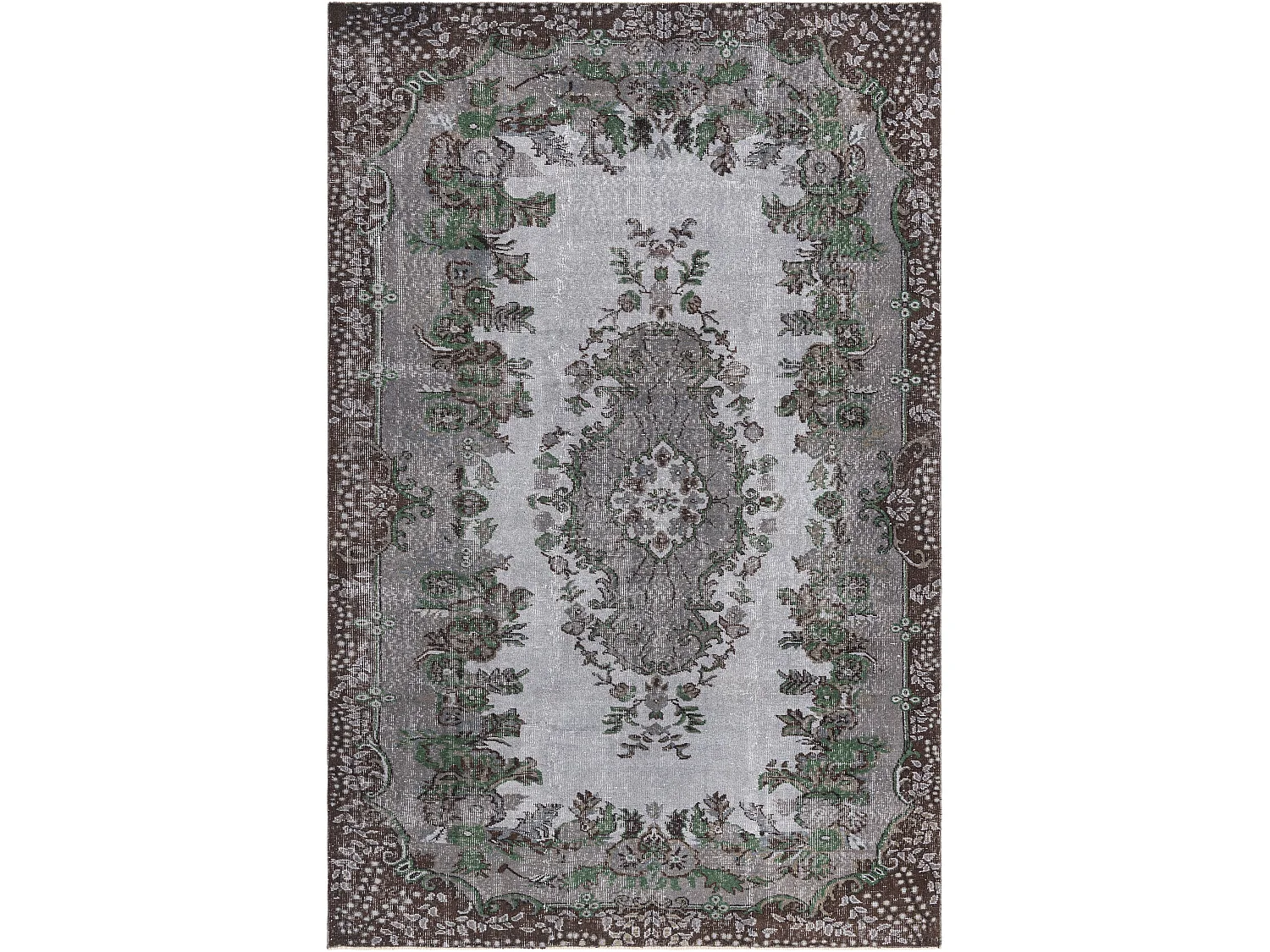 Tapis de laine 183x290 brun Ultra Vintage