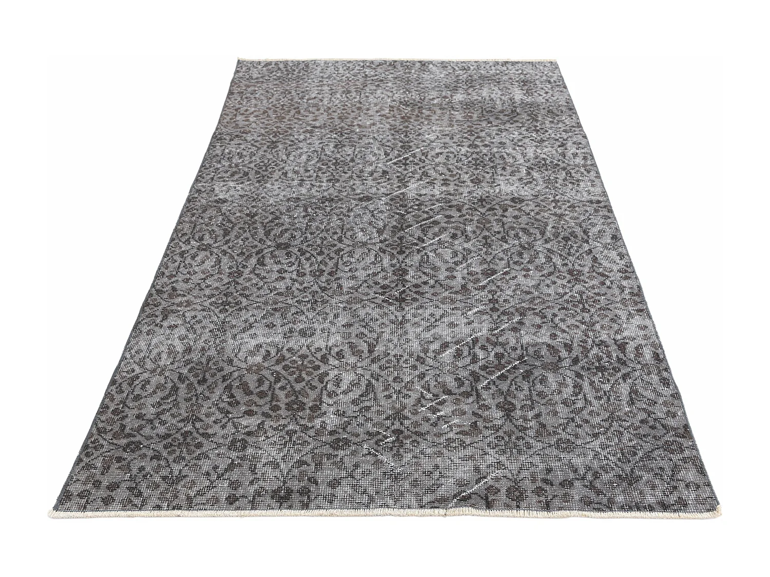 Tapis de laine 124x231 gris Ultra Vintage