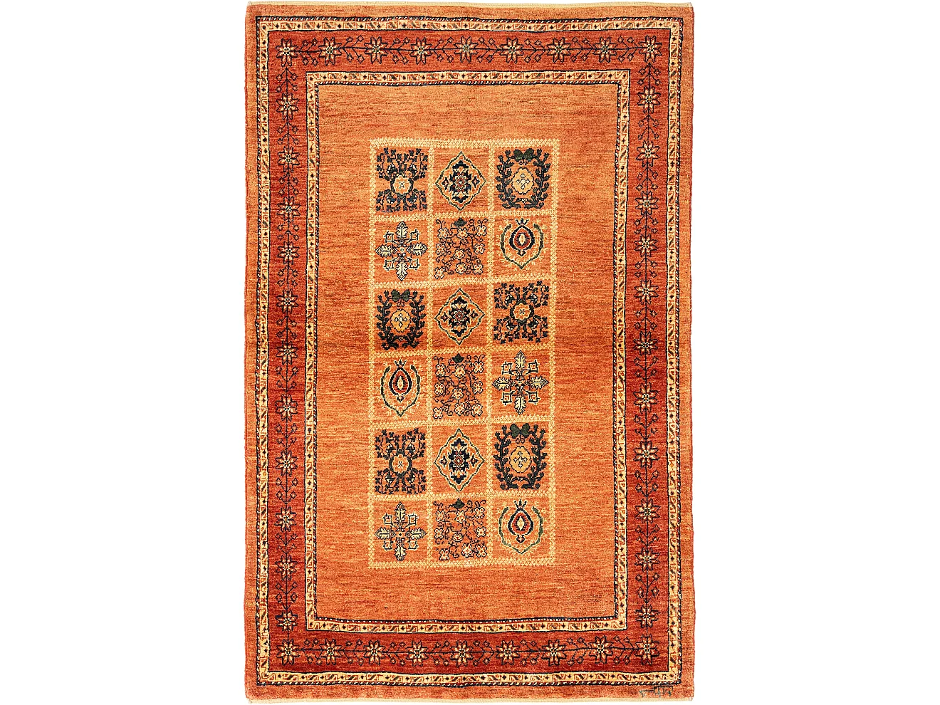 Tapis de laine 111x169 rouge Kashkuli