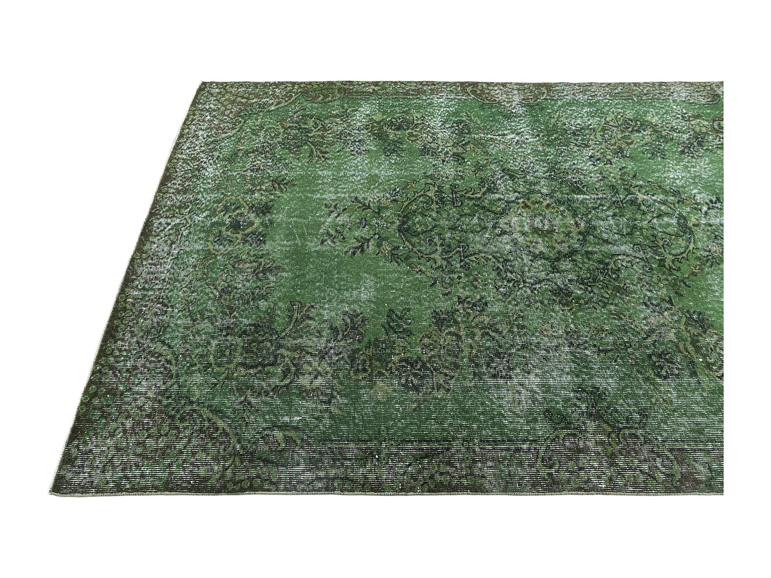 Tapis de laine 173x262 vert Ultra Vintage