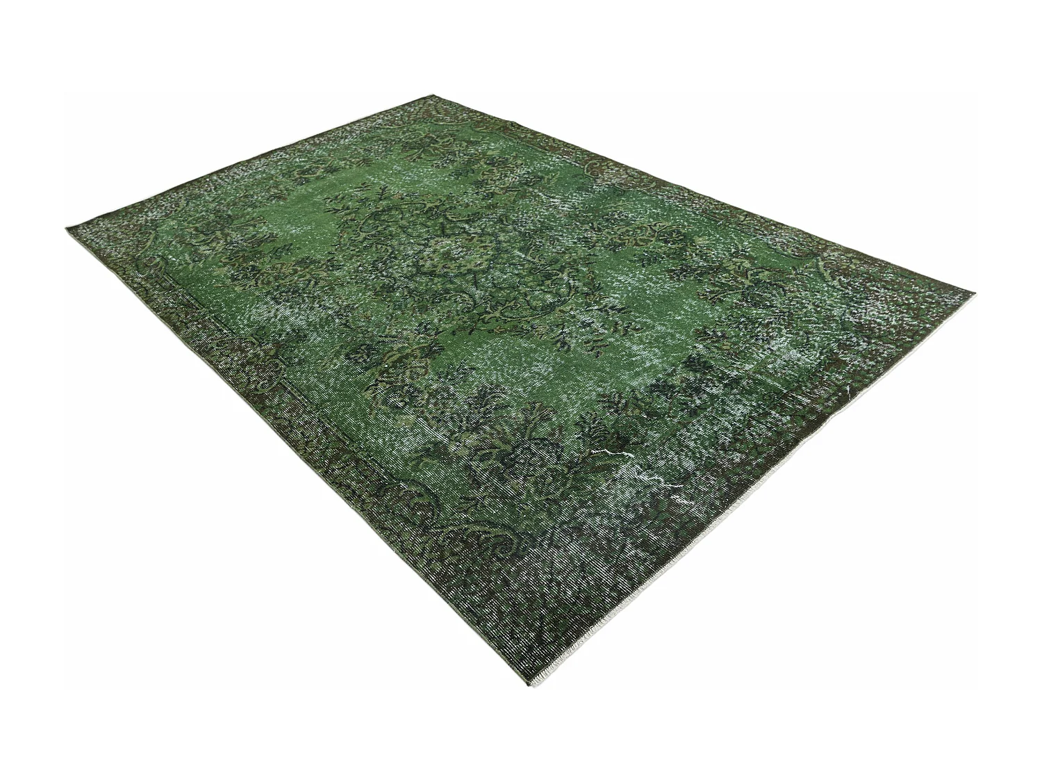 Tapis de laine 173x262 vert Ultra Vintage