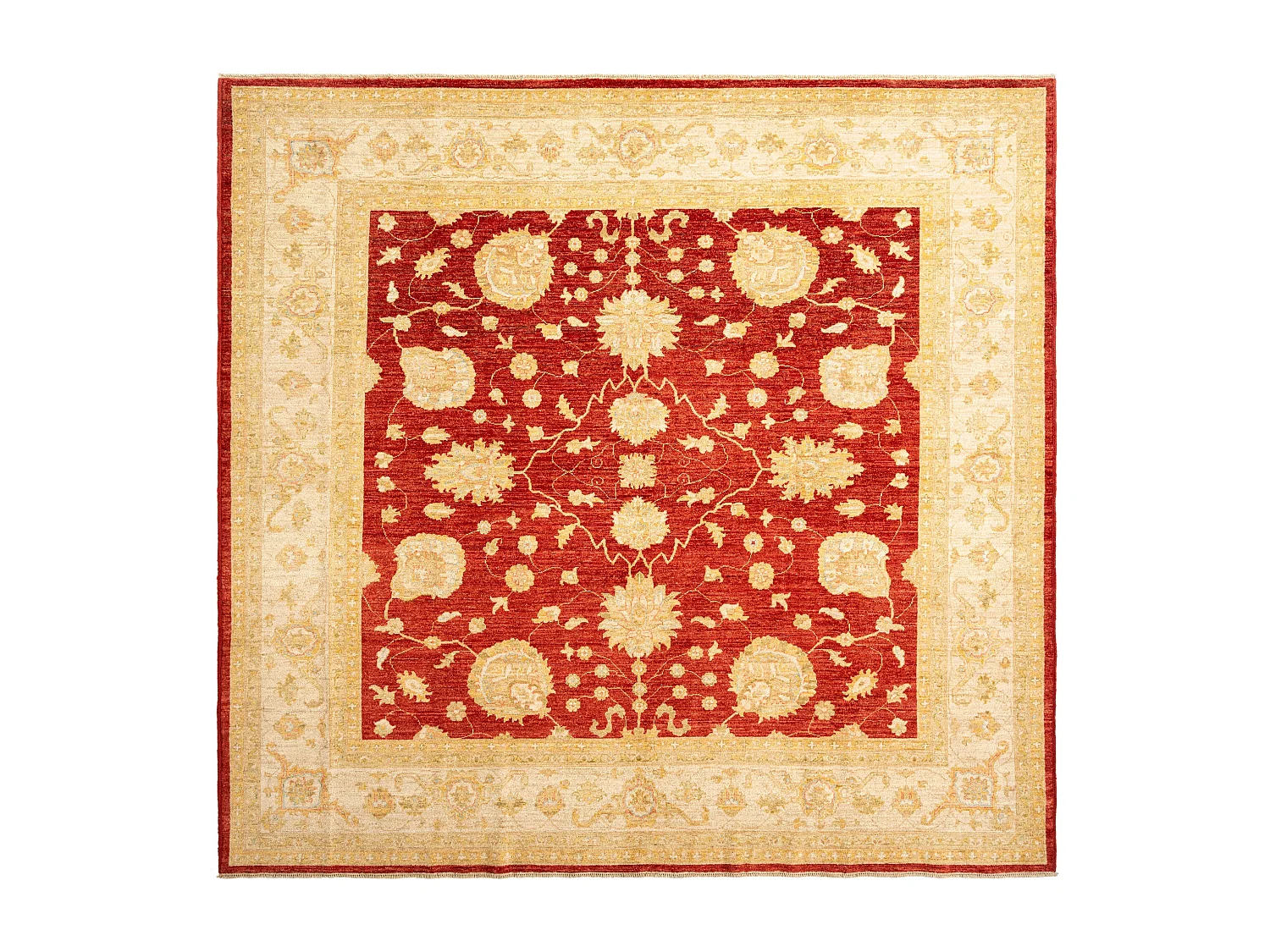 Tappeto in lana 245x257 rosso Ziegler