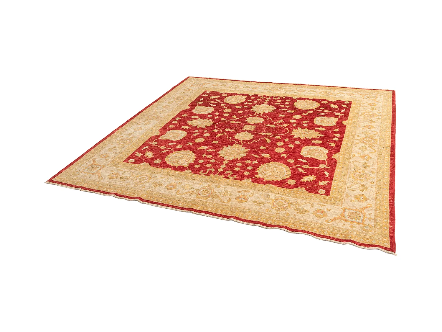 Tappeto in lana 245x257 rosso Ziegler